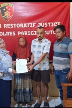 Sentuhan Humanis Polsek Parigi, Kasus Pencurian Berakhir Damai Lewat RJ