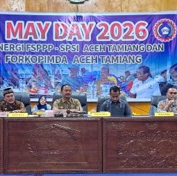 Mewakili Bupati, Plt. Sekda Aceh Tamiang Hadiri Momen May Day, RDP Seikat Buruh dengan Para Pihak