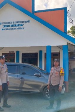 Pastikan Misa Kenaikan Yesus Kristus Aman Kondusif, Polres Banggai Jaga Ketat Sejumlah Gereja