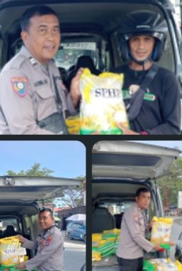 Polres Parimo Gelar Gerakan Pangan Murah, Warga Serbu Beras Bulog Harga Terjangkau