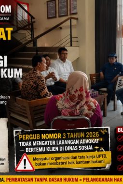 Kuasa Hukum Tantang Oknum Dinas Sosial di PPS Wanodyatama Surakarta: Negara Hukum Tidak Tunduk pada Tafsir Pejabat